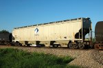 ADMX 63418, 4-Bay Covered Hopper Car on the BNSF